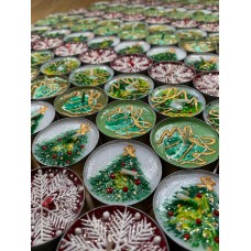 Christmas Decorative Scented Tea light Candles | Christmas Table Settings | Stocking Fillers | Handpainted Tree, Wreath, Snowflake, Present